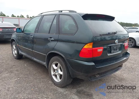 2002 BMW X5 3.0I z USA, uszkodzony, nr VIN 5UXFA53522LV71324